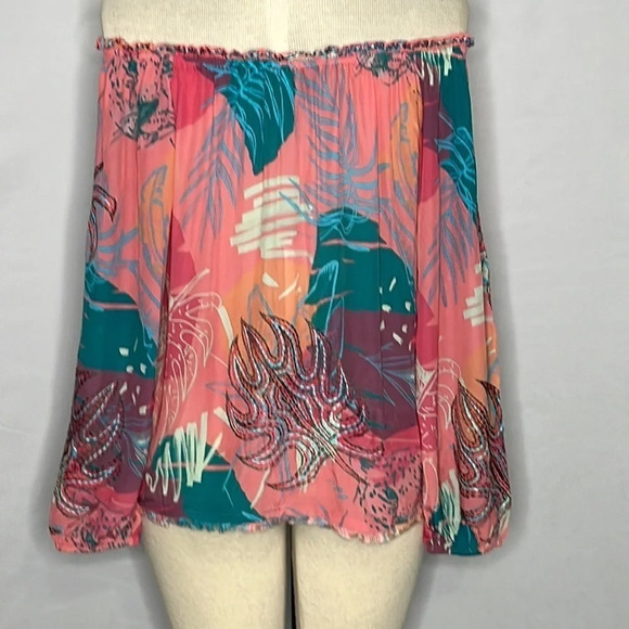 Taj by Sabrina Crippa Anastasia Top in Pink Abstract Jungle - NEW - Size Small - Picture 4 of 9